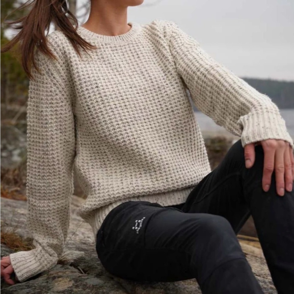 Amundsen Sports Field Sweater in Natural Gorpcore Granola Girl - Large - EUC